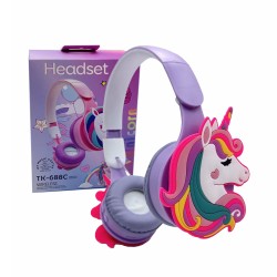 Moxom Unicorn Wireless Headphones TK-688C Purple Moxom Unicorn Wireless Headphones TK-688C Purple